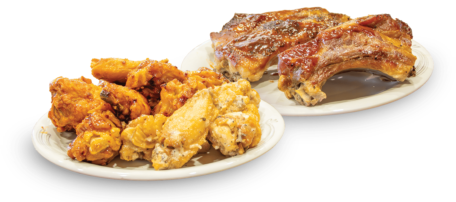 WingsRibsWebsite Wings and Ribs on a plate