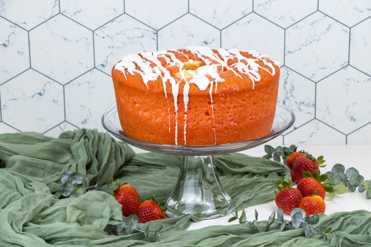 Iced Strawberry Cream Cheese Cake Shady Maple