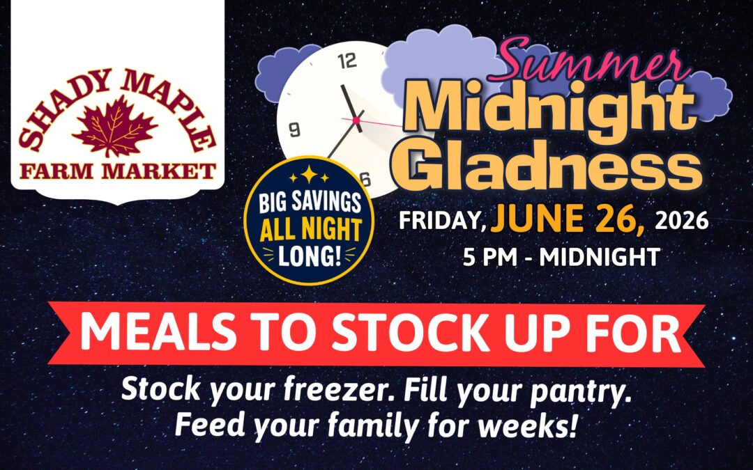 Meals to Stock Up For at Midnight Gladness 2026